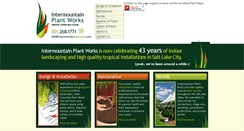 Desktop Screenshot of intermountainplantworks.com