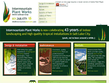 Tablet Screenshot of intermountainplantworks.com